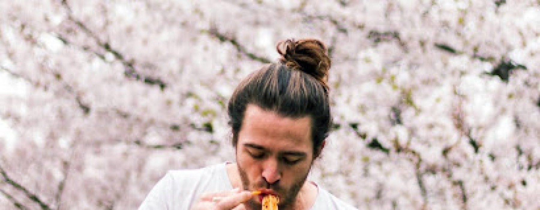 Man eating ramen 